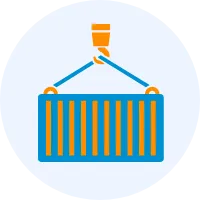 コンテナへの貨物の搬出入作業