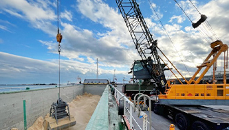 Unloading coal